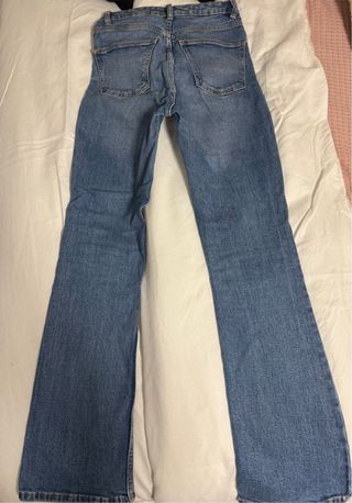 Pantalón campana vaquero azul