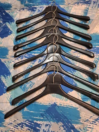 Grucce appendiabiti nere 60 pezzi