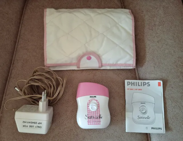 Depiladora Philips Satinelle Rosa y Blanca