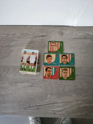 Lote cromos fútbol antiguos