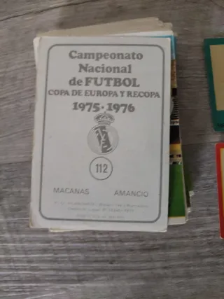 Lote cromos fútbol antiguos