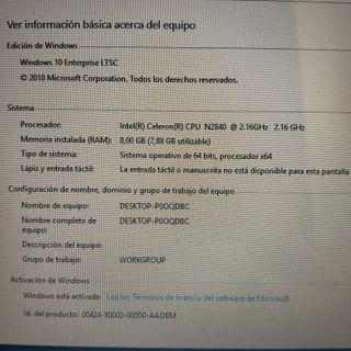 PORTATIL ASUS SSD 256GB RAM 8GB