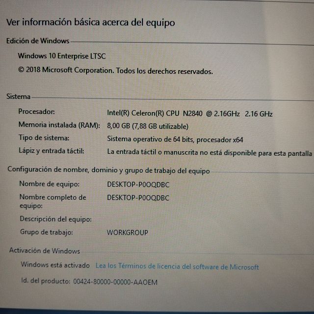 PORTATIL ASUS SSD 256GB RAM 8GB