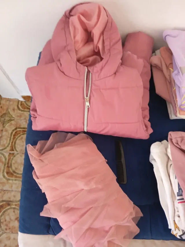 Conjunto Ropa Niña Chaqueta y Falda Rosa