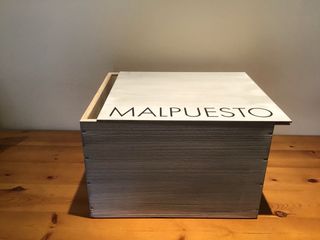 Grande scatola in legno con coperchio scorrevole per stoccaggio