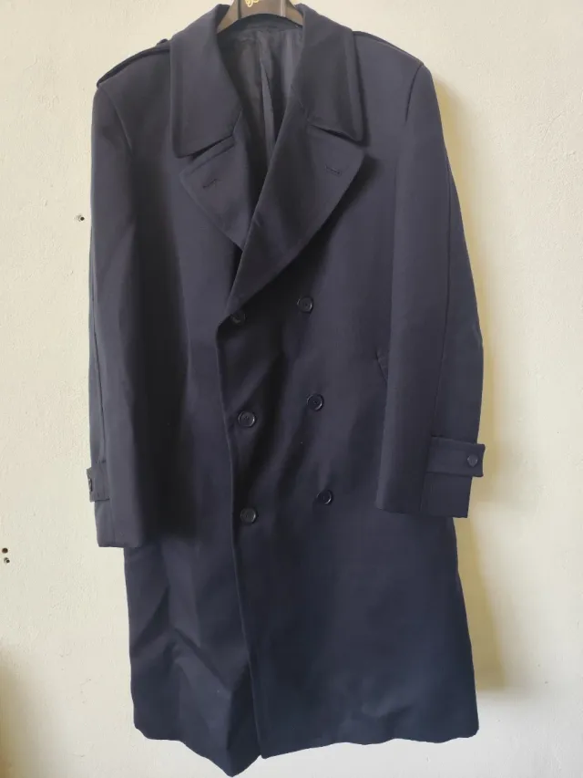 Cappotto Marina Militare 100% lana Taglia 52 Nuovo