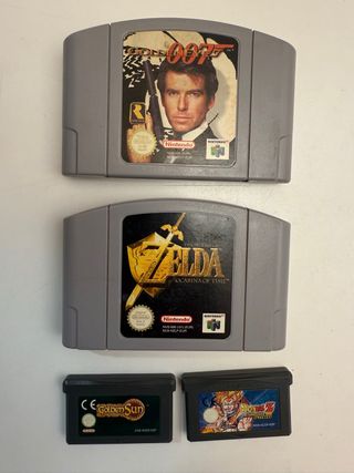 Lote Juegos N64 y GBA: Zelda, 007, Golden S y drag