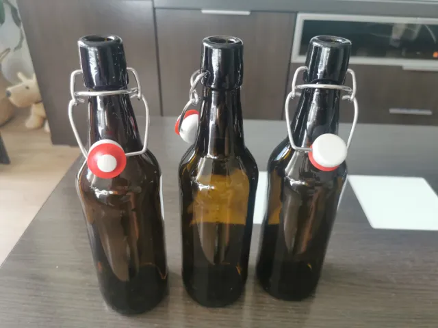 3 Botellas Vintage Cierre Mecánico