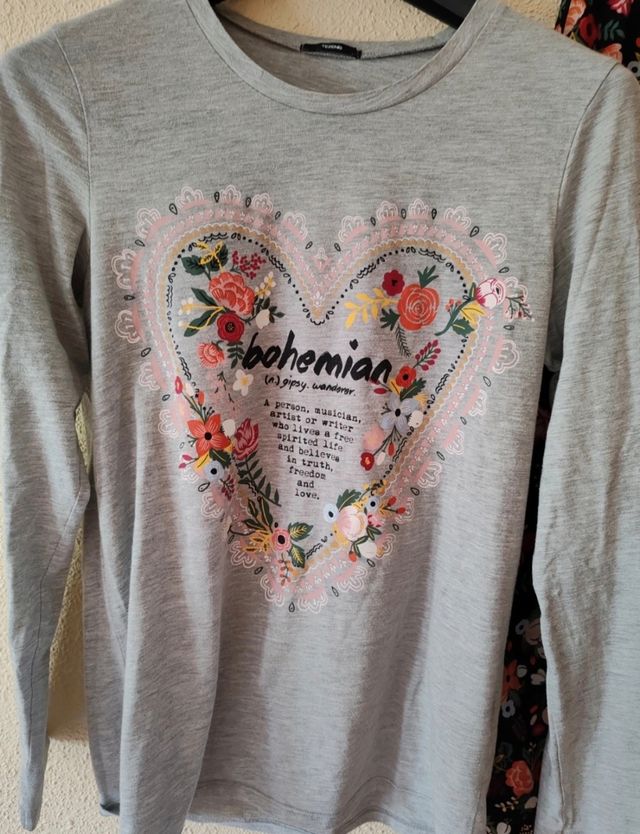 Pijama Tezenis Corazón Boho Flores