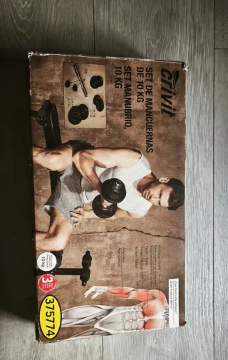 Set Mancuerna Crivit adaptable desde 2 10 kg.