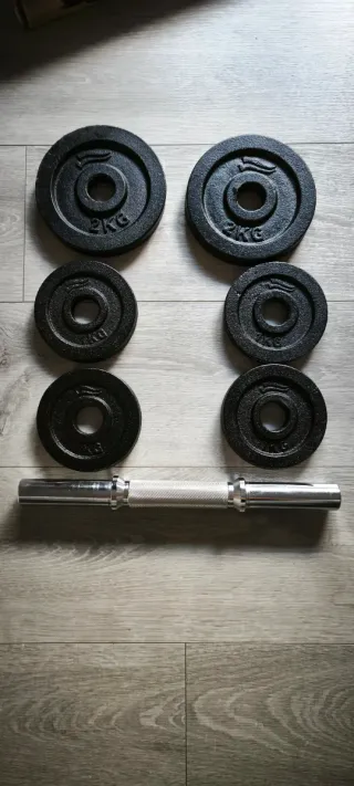 Set Mancuerna Crivit adaptable desde 2 10 kg.