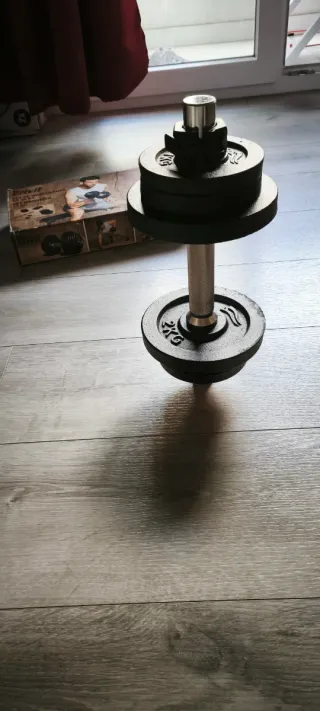 Set Mancuerna Crivit adaptable desde 2 10 kg.