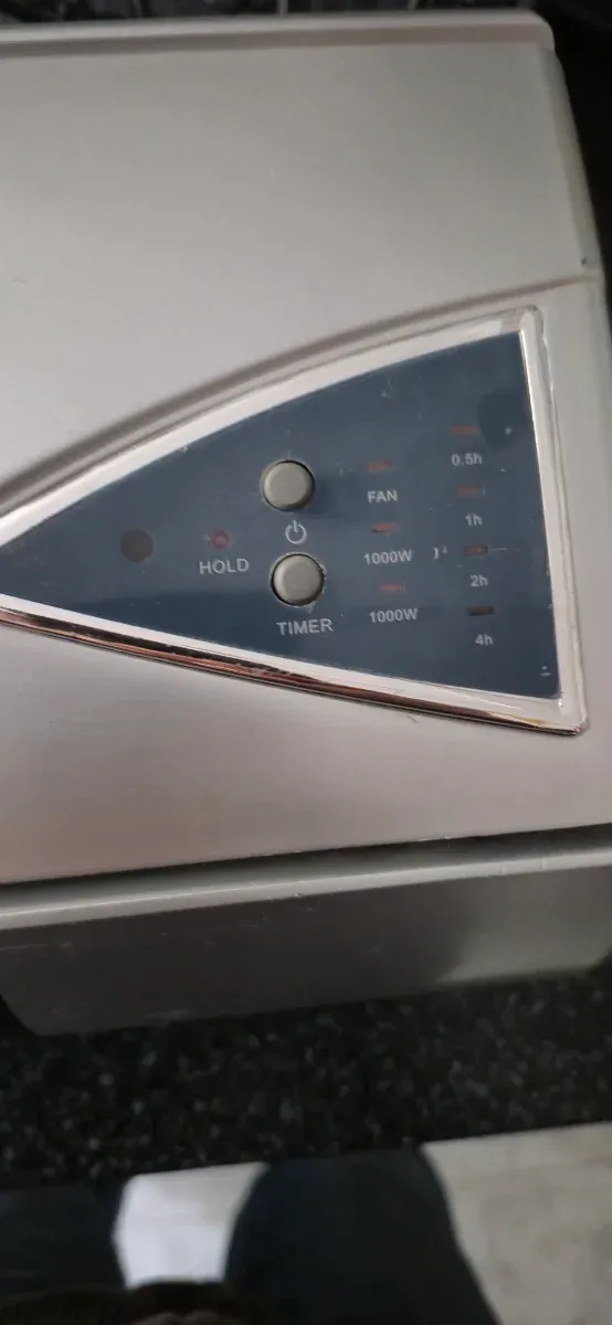 Calefactor Eléctrico DICORE Plata/Negro