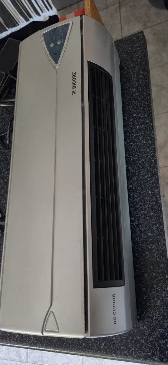 Calefactor Eléctrico DICORE Plata/Negro