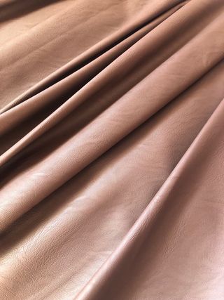 Falda Larga Piel Ecológica Marrón