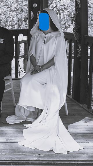 Capa Novia con Capucha Blanca Talla Única