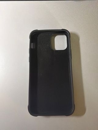 Funda móvil negra con soporte