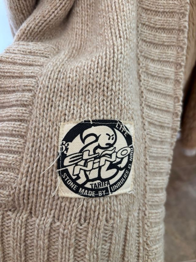 Abrigo de punto forrado