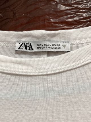 Camiseta ZARA Blanca