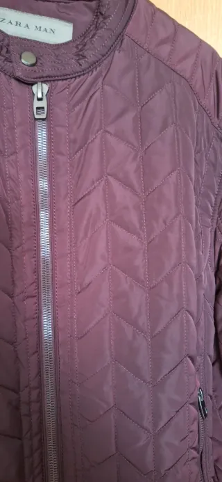Parka Zara Man Morada Acolchada