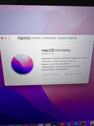 MacBook Pro 13 2016 Intel Core i5