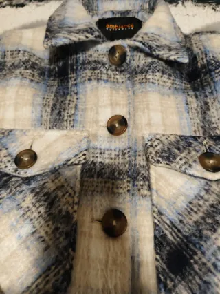 Chaqueta corta cuadros Talla S