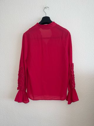 Blusa Zara Frambuesa Talla S