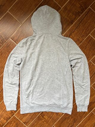Sudadera Pull&Bear gris y azul turquesa Talla M