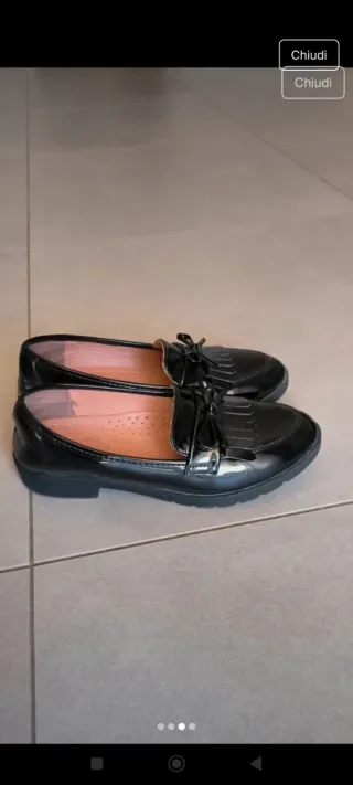 Mocassini neri lucidi 39