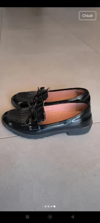 Mocassini neri lucidi 39