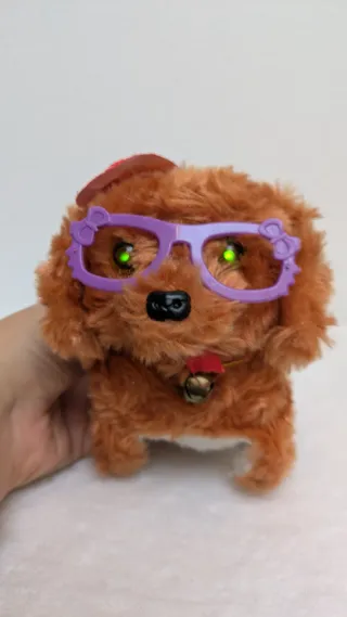 Peluche cane interattivo che cammina con batterie