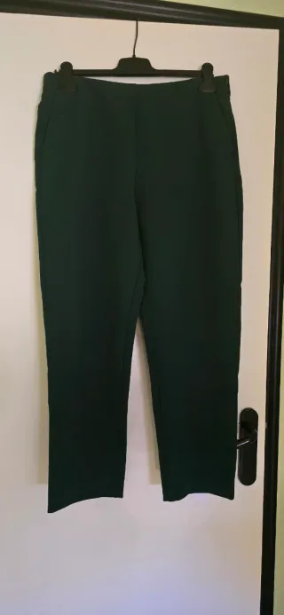 Pantalón verde Mango Talla L