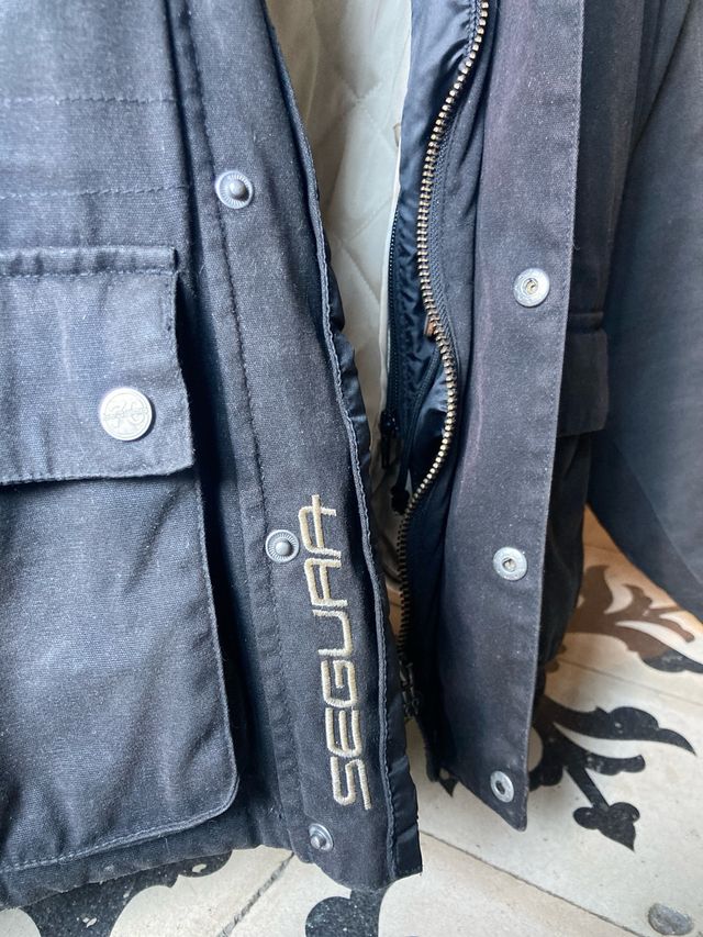 Chaqueta de moto SEGURA negra talla M
