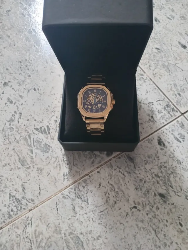 Reloj Skyline Automático Oro y Azul
