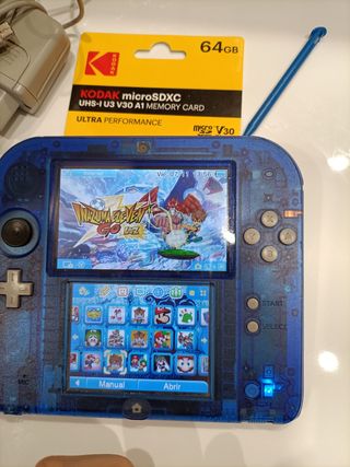 Nintendo 2DS Zafiro 64gb MUCHOS JUEGOS
