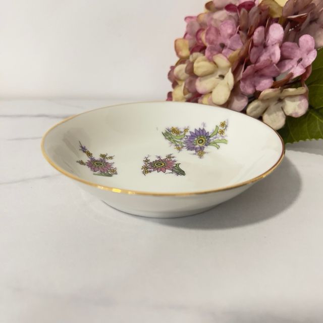 Tigela de porcelana Haviland Limoges floral
