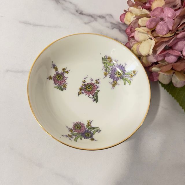Tigela de porcelana Haviland Limoges floral