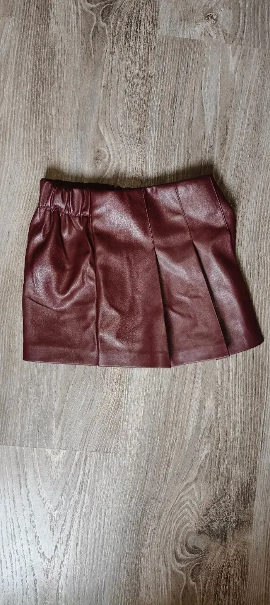 Falda pantalón niña roja