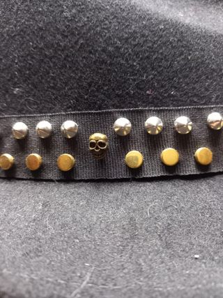 Sombrero Zadig & Voltaire Negro con Tachuelas