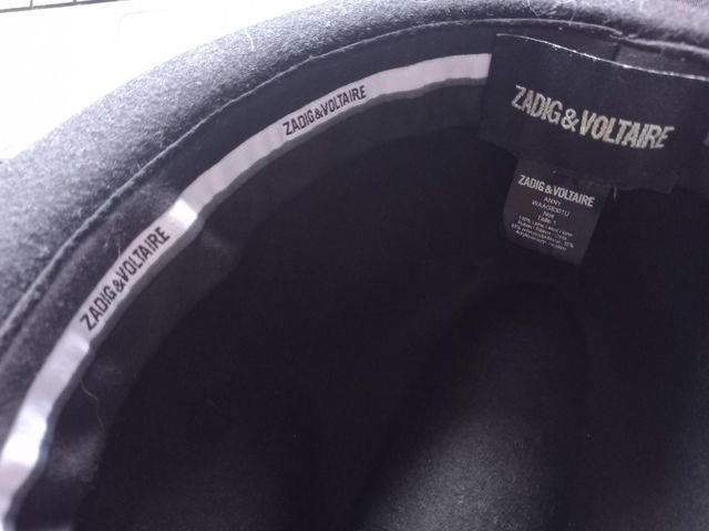 Sombrero Zadig & Voltaire Negro con Tachuelas