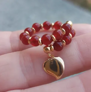 Anello oro giallo 750 e corniola