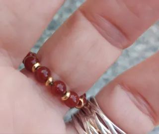 Anello oro giallo 750 e corniola