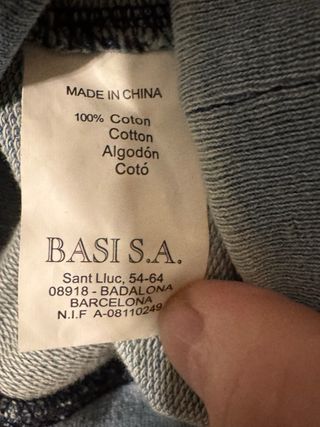 Sudadera By Basi con capucha y cremallera XL