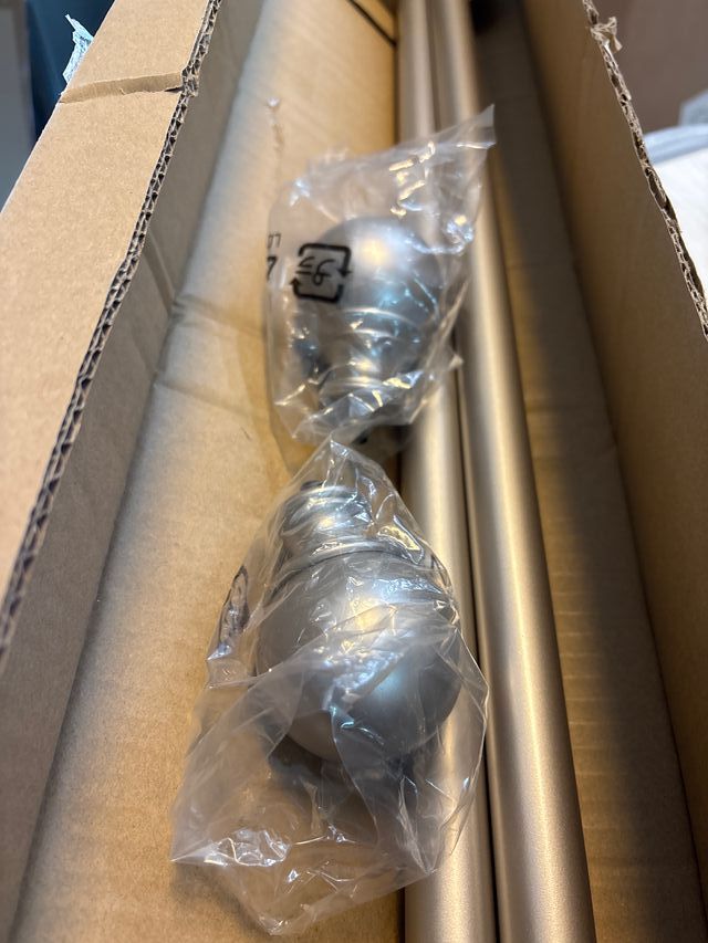 Barra Cortina Amazon Basics Extensible Niquel