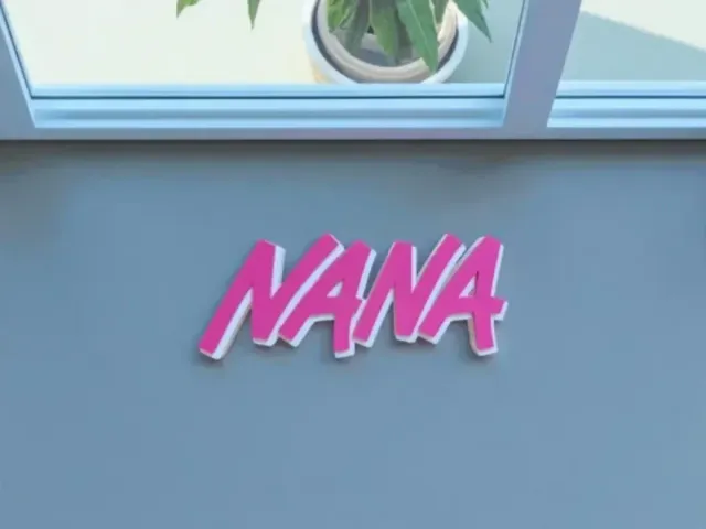 Logo 3D NANA anime decorativo