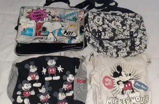 Bolsos bandolera Snoopy y Mickey Mouse
