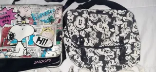 Bolsos bandolera Snoopy y Mickey Mouse