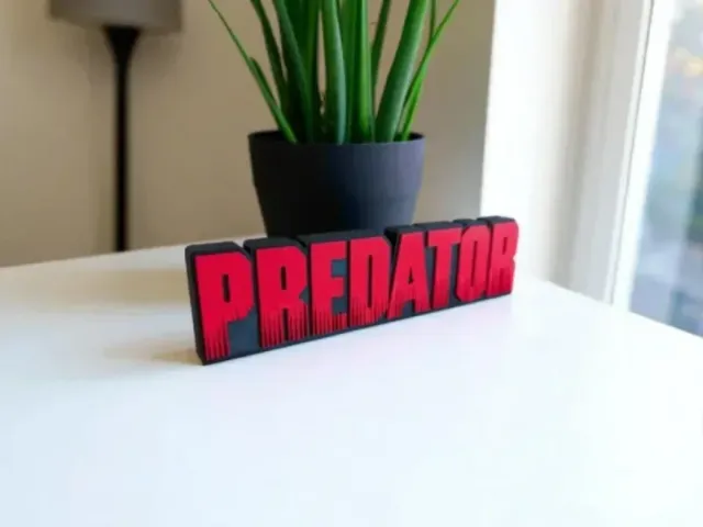 Logo 3D Predator Depredador decoración cine