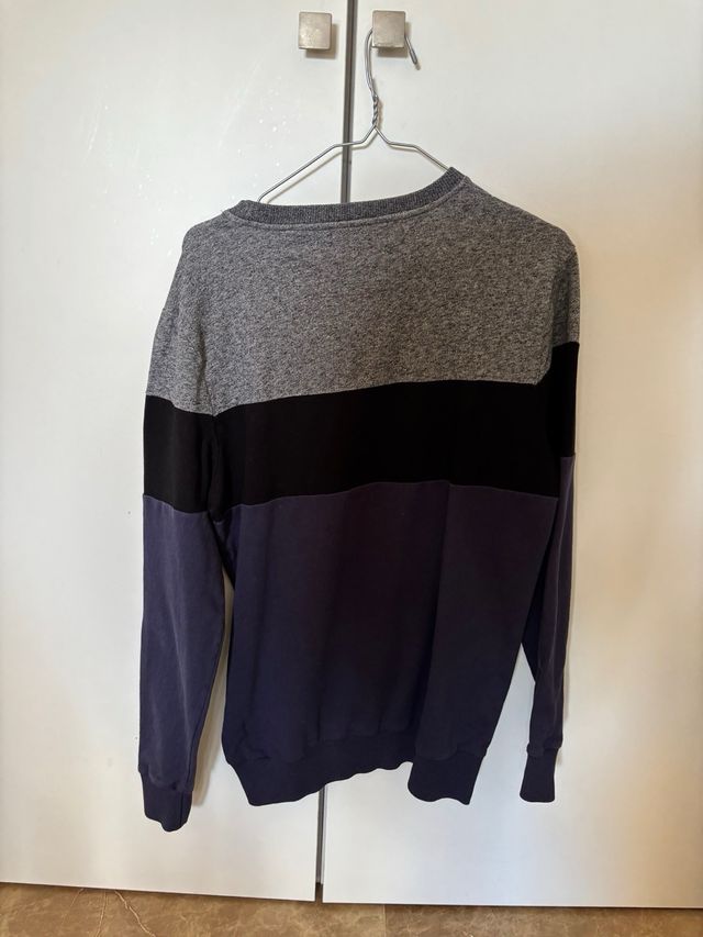 Sudadera Salsa Gris y Azul