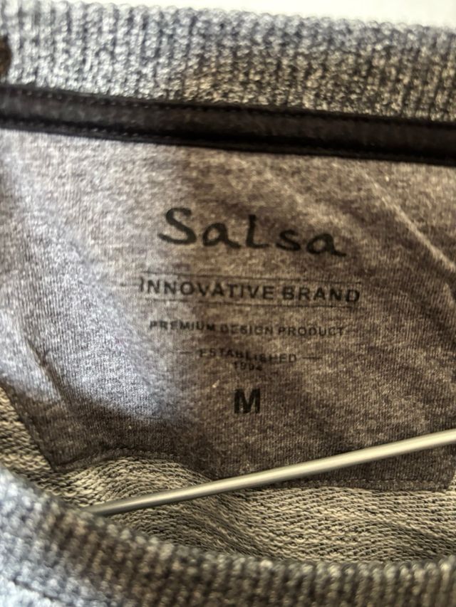 Sudadera Salsa Gris y Azul